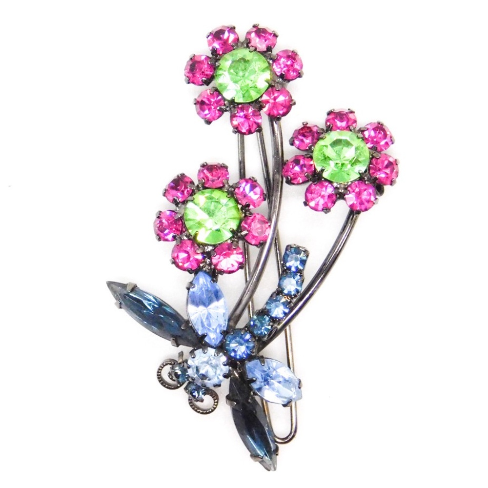 Alex and Ani Rare Rhinestone Flower Hair Clip